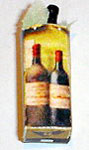 Dollhouse Miniature Bottle Of Wine In A Gift Bag